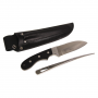 KNIFE S/S SMOOTH &SPIKE W/SHEATH GEN 2 BLK HANDLE