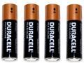 BATTERY ALKALINE AAA DURACELL 4 PACK