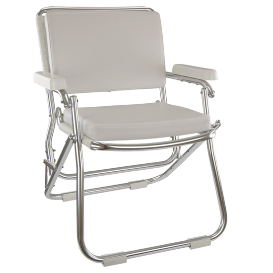 SPRINGFIELD 1080121 OFF WHITE FOLDING DECK CHAIR EURO