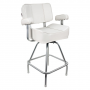 SPRINGFIELD 1020003 DELUXE CAPTAINS CHAIR WITH STAND WHITE