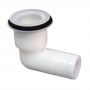 FORESPAR SINK WASTE DRAIN 90 DEGREE 1" ID HOSE 1 3/4" FLANGE