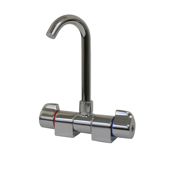 SCANDVIK FAUCET FOLDING MIXER HIGH REACH SPOUT CHROME