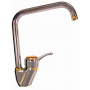 FAUCET SINGLE LEVER MIXER HIGH SPOUT CHROME GOLD