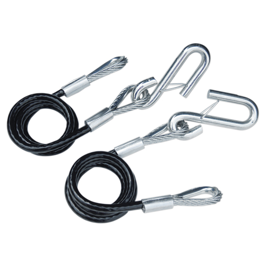 TRAILER HITCH SAFETY CABLE CLASS 2 GALVANIZED  3500LB