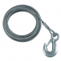 CABLE AND HOOK 3/16" X25'