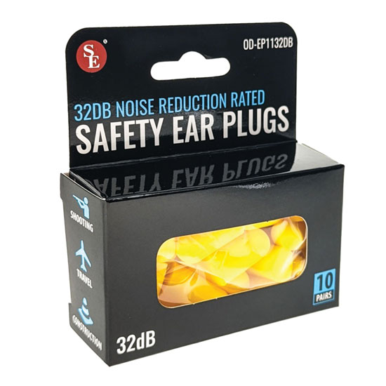 EPA APPROVED YELLOW EAR PLUGS 10-PAIR