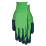 KID'S GREEN LATEX GRIP GARDENING GLOVES