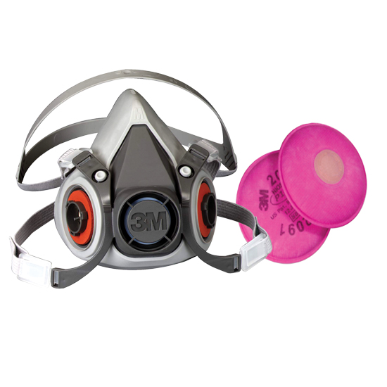 3M HALF FACEPIECE RESPIRATOR ASSEMBLY LARGE