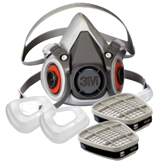 3M DUAL CARTRIDGE RESPIRATOR FOR PAINT/ORGANIC VAPOR MEDIUM