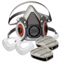 3M DUAL CARTRIDGE RESPIRATOR FOR PAINT/ORGANIC VAPOR MEDIUM