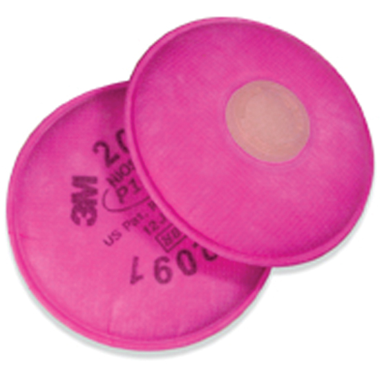 3M PARTICULATE FILTER 2091, P100 FOR 6291 RESPIRATOR BAG OF 2