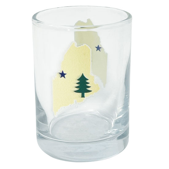 1901 STATE OF MAINE SHOT GLASS