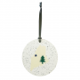 1901 STATE OF MAINE PAINTED WOOD ORNAMENT