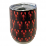 LOBSTER PRINT 12 OZ STAINLESS STEEL STEMLESS WINE TUMBLER