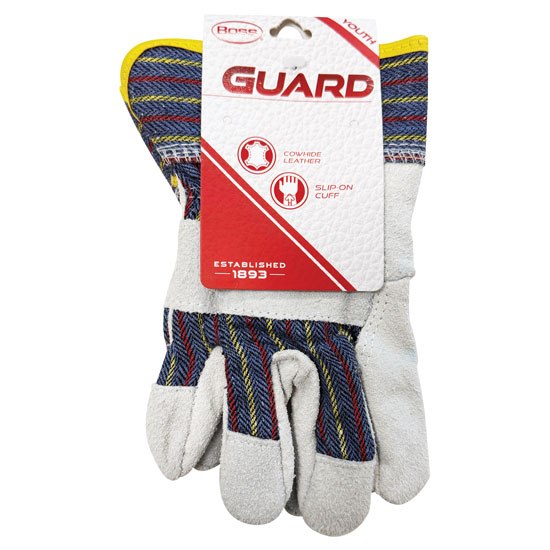 BOSS&REG YOUTH GUARD COWHIDE LEATHER GLOVES