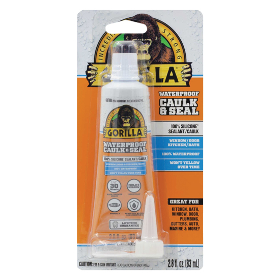 GORILLA SILICONE SEALANT 100% SILICONE 2 OZ