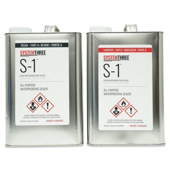 SYSTEM THREE EPOXY PENETRATING SEALER S-1 2 GALLON KIT