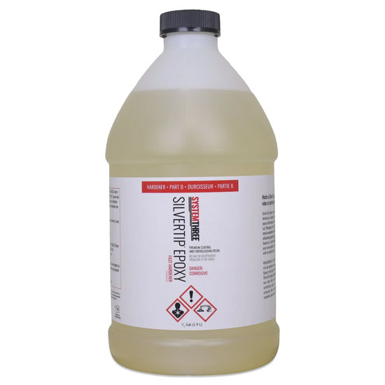 SYSTEM THREE EPOXY HARDENER FAST SILVERTIP 1/2 GAL
