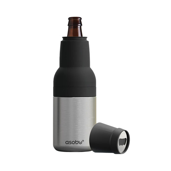 ASOBU&REG SILVER FROSTY BEER BOTTLE & CAN CHILLER