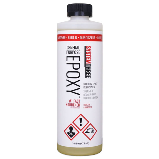 SYSTEM THREE EPOXY HARDENER FAST MULTI-PURPOSE PINT