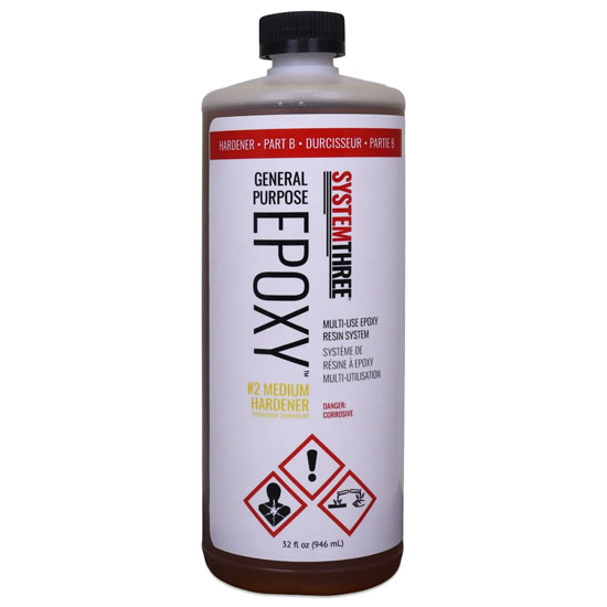 SYSTEM THREE EPOXY HARDENER MEDIUM MULTI-PURPOSE QUART