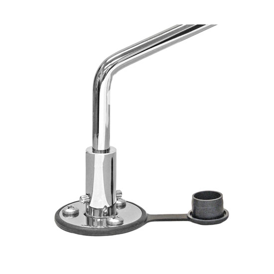 MOUNTING BRACKET FLUSH DECK SOCKET INCL RAIN CAP