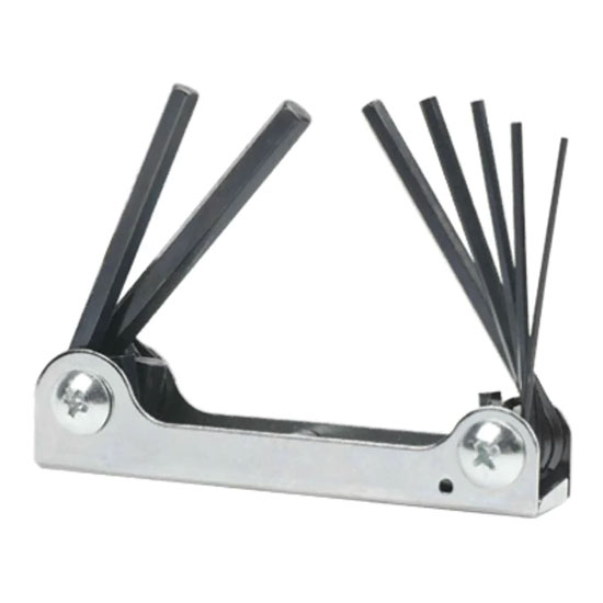 HEX KEY ALLEN SET 7 PIECE FOLD UP METRIC
