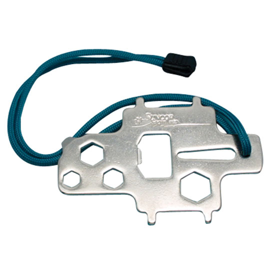 SUNCOR KEY DECK PLATE MULTI-TASK STAINLESS STEEL WITH LANYARD