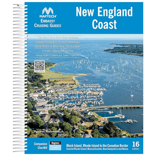 MAPTECH EMBASSY GUIDE NEW ENGLAND COAST 16TH ED