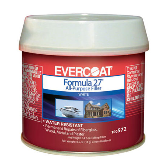 EVERCOAT FORMULA 27 ALL PURPOSE FILLER WHITE HALF PINT