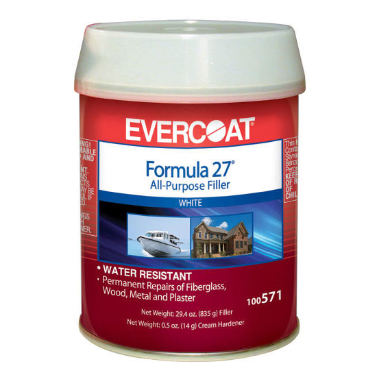 EVERCOAT FORMULA 27 ALL PURPOSE FILLER WHITE PINT