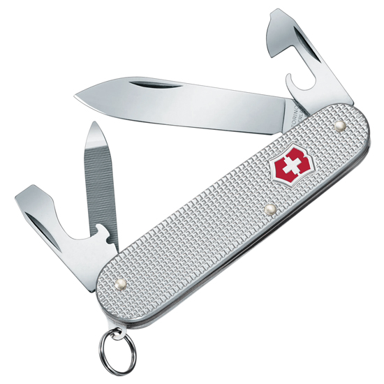 VICTORINOX GRAY CADET ALOX 9-IN-1 POCKET KNIFE