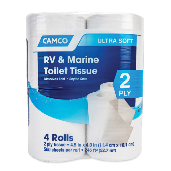 CAMCO TST 2 PLY TOILET TISSUE 4 PACK