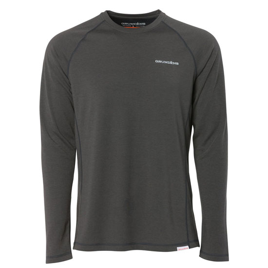 GRUNDENS GRUNDIES&TRADE; LIGHTWEIGHT ANCHOR GRAY CREW TOP