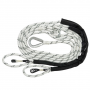 WHITE 1/2" X 12' PONTOON MOORING ASSEMBLY NYLON DOUBLE BRAID