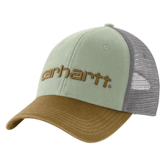 CARHARTT&REG SAGE, BROWN & GRAY MESH BACK LOGO HAT