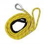YELLOW 5/8" X 12' MOORING PENDANT W/ GALVANIZED THIMBLE