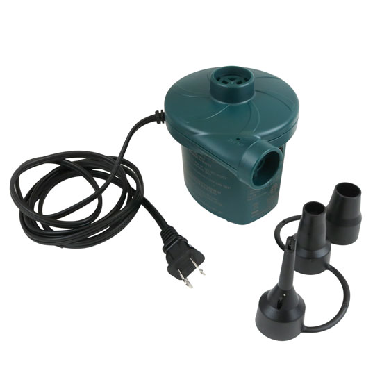 COGHLAN'S ELECTRIC AIR PUMP 110/120V WITH 3 VALVE ADAPTORS