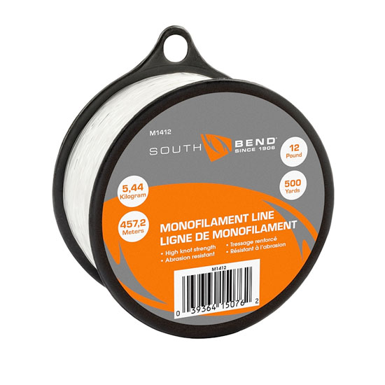 SOUTH BEND MONOFILMNT FISHING LINE 12 LB TEST 500 YARDS