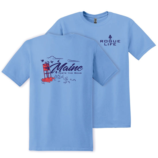 ROGUE LIFE LIGHT BLUE CHANNEL MARKER T-SHIRT