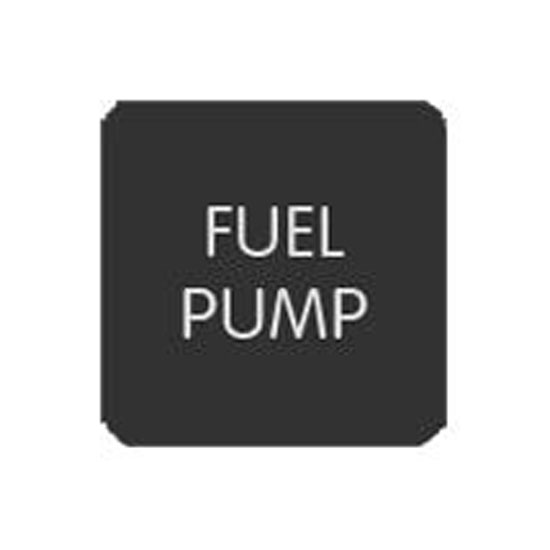 BLUE SEA 6520-0206 LABEL FUEL PUMP SQUARE FORMAT