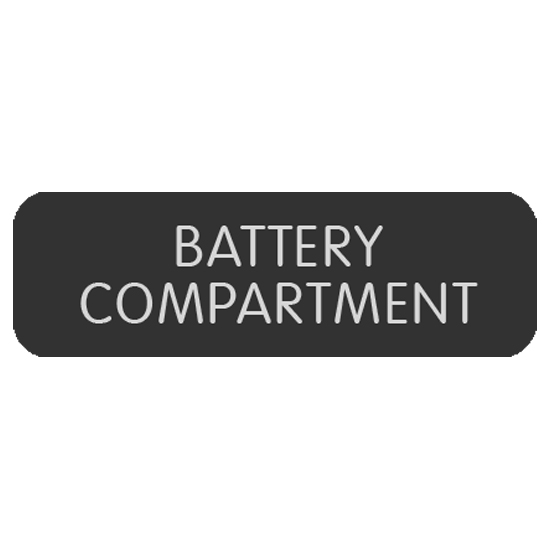 BLUE SEA 8063-0052 BATTERY COMPARTMENT LABEL LARGE FORMAT STYLE