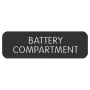 BLUE SEA 8063-0052 BATTERY COMPARTMENT LABEL LARGE FORMAT STYLE