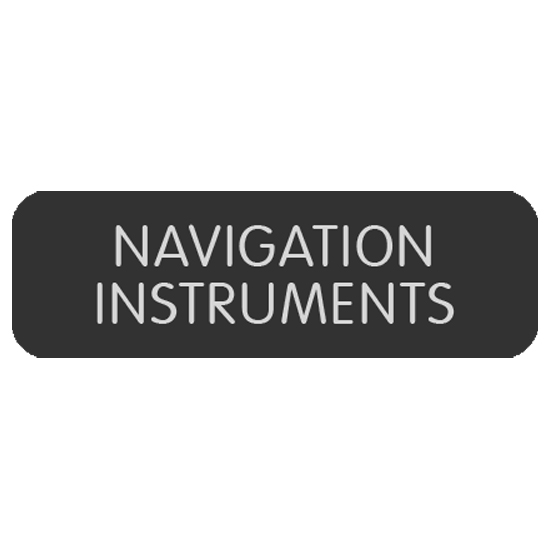 BLUE SEA 8063-0326 LABEL NAVIGATION INSTRUMENTS LARGE FORMAT STYLE