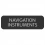 BLUE SEA 8063-0326 LABEL NAVIGATION INSTRUMENTS LARGE FORMAT STYLE