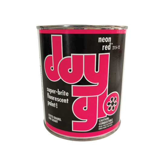 DAYGLO NEON RED BUOY PAINT QUART