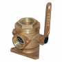 SEACOCK BALL TYPE 3" NPT WITH 2-12" NPT THD SIDE PORT