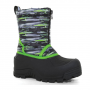 ICICLE KIDS BOOT BLACK-GREEN ZIP UP THINSULATE -25 DEGREES SIZE 5