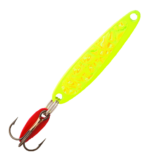 BAY DE NOC SWEDISH PIMPLE JIGGING LURE YELLOW ICE