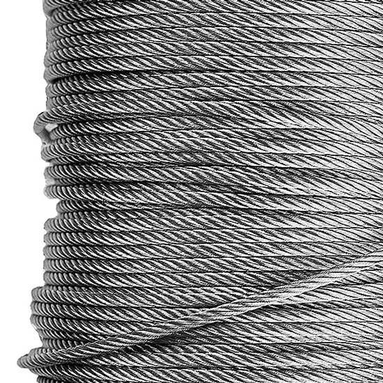 WIRE ROPE GALVANIZED 6X37 .25" STEEL CORE (BY/FOOT)